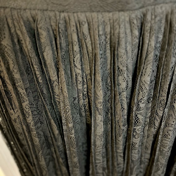 Torrid | Pleated Black Lace Dress Skirt - Picture 7 of 11